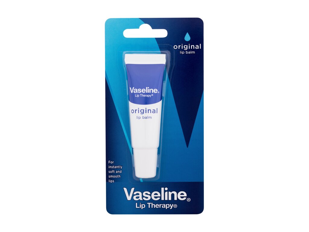 Vaseline Lip Therapy Original Lip Balm Tube 10g lūpų balzamas