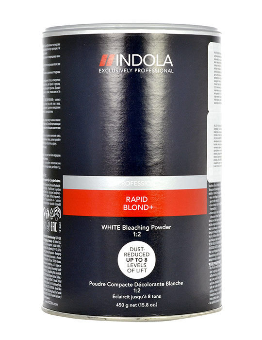 Indola Profession Rapid Blond+ White Bleaching Powder 450g moteriška plaukų priemonė