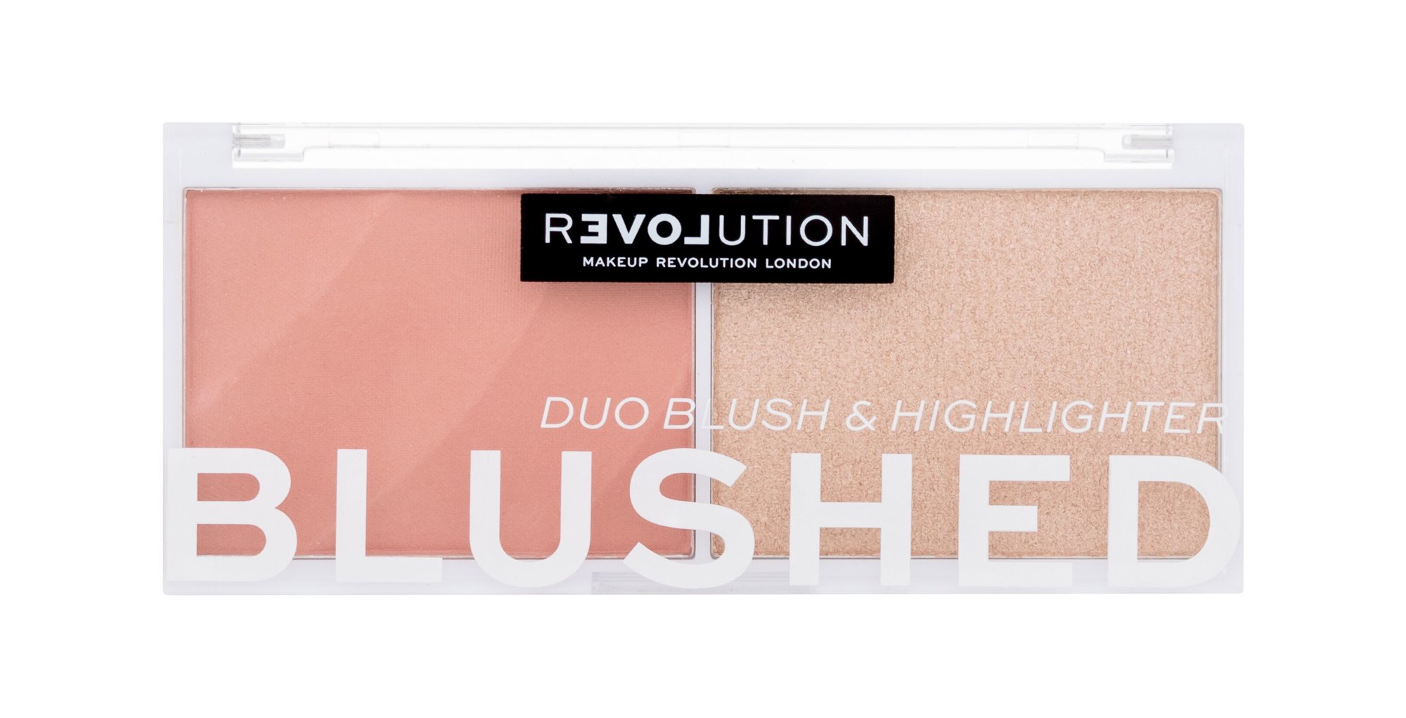 Revolution Relove Colour Play Blushed Duo Blush & Highlighter 5,8g Moterims Šešėlių paletė