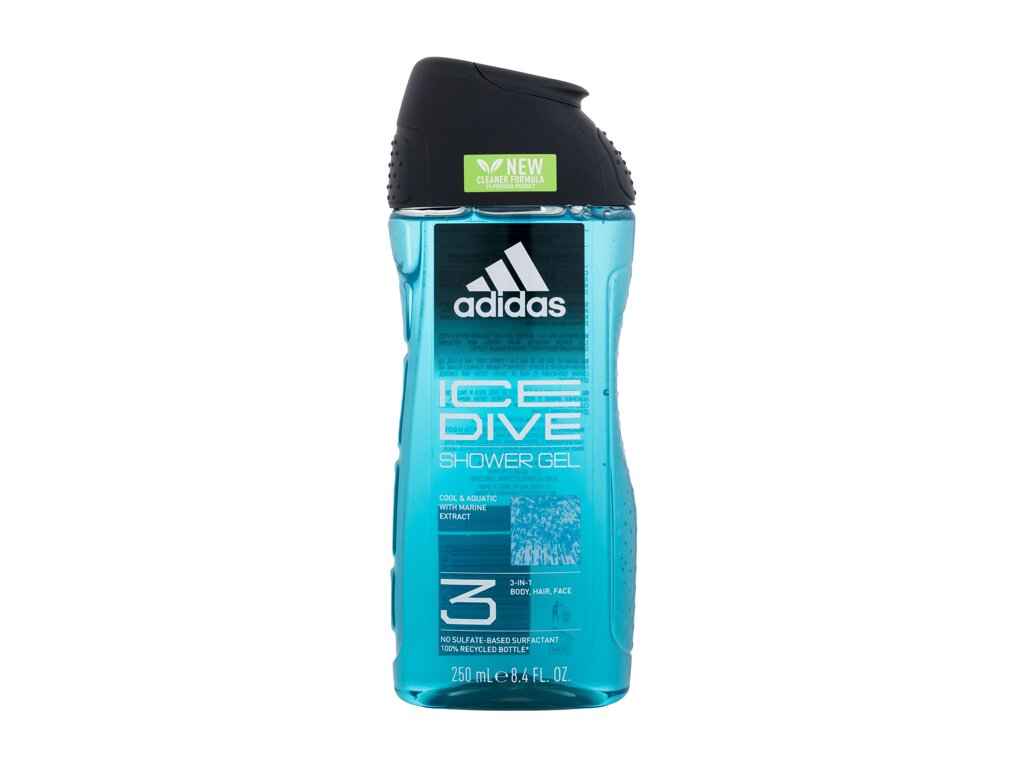 Adidas Ice Dive Shower Gel 3-In-1 250ml dušo želė