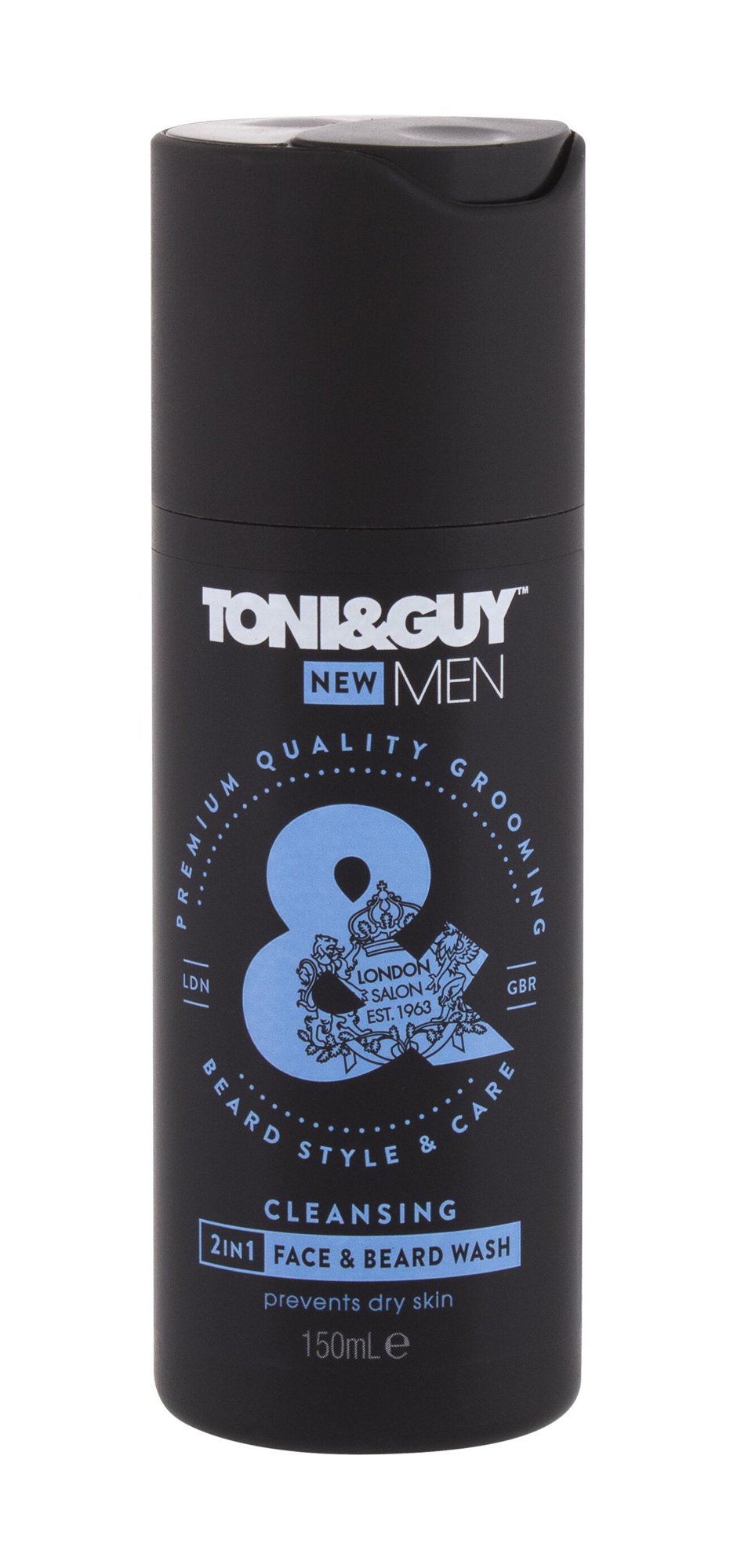 TONI&GUY Men Cleansing 2in1 Face & Beard Wash 150ml valomasis vanduo veidui