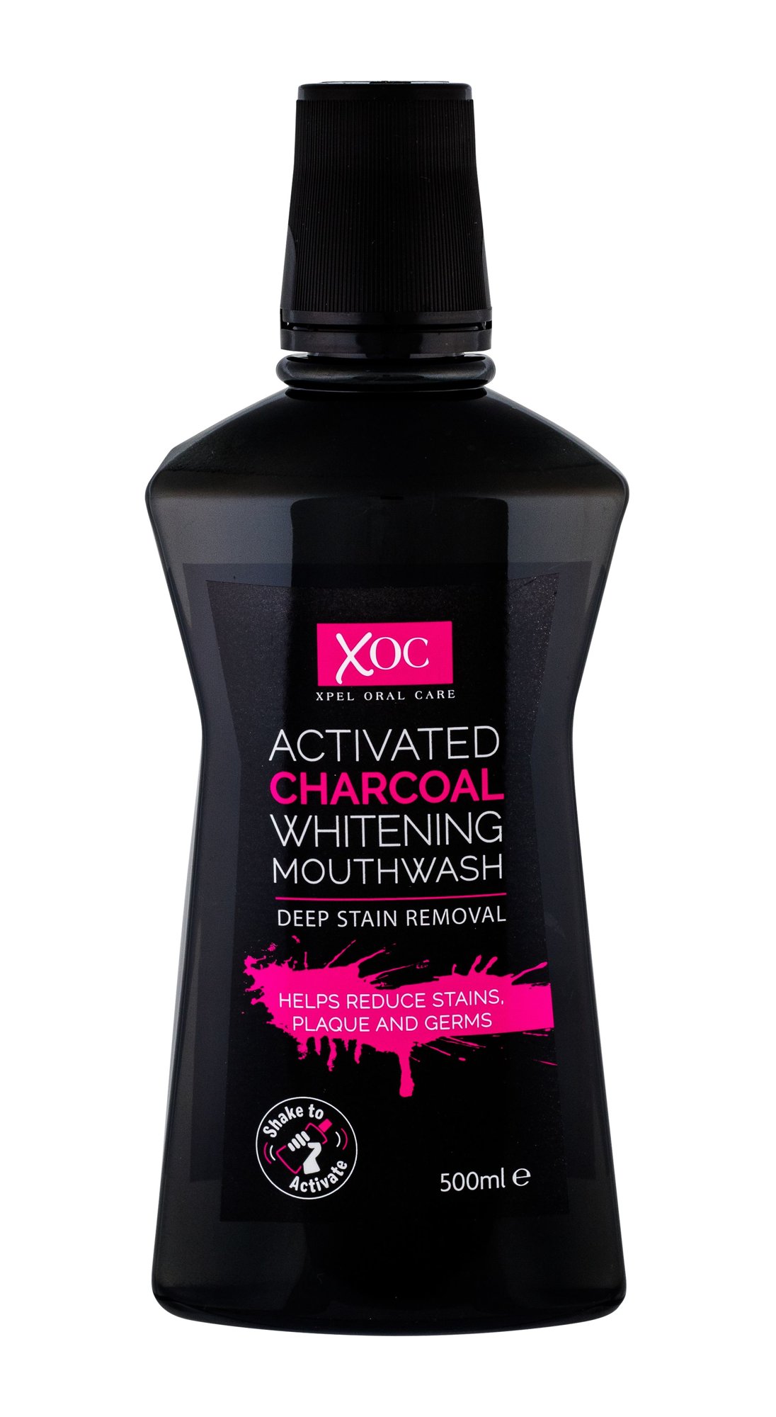 Xpel Oral Care Activated Charcoal 500ml dantų skalavimo skystis