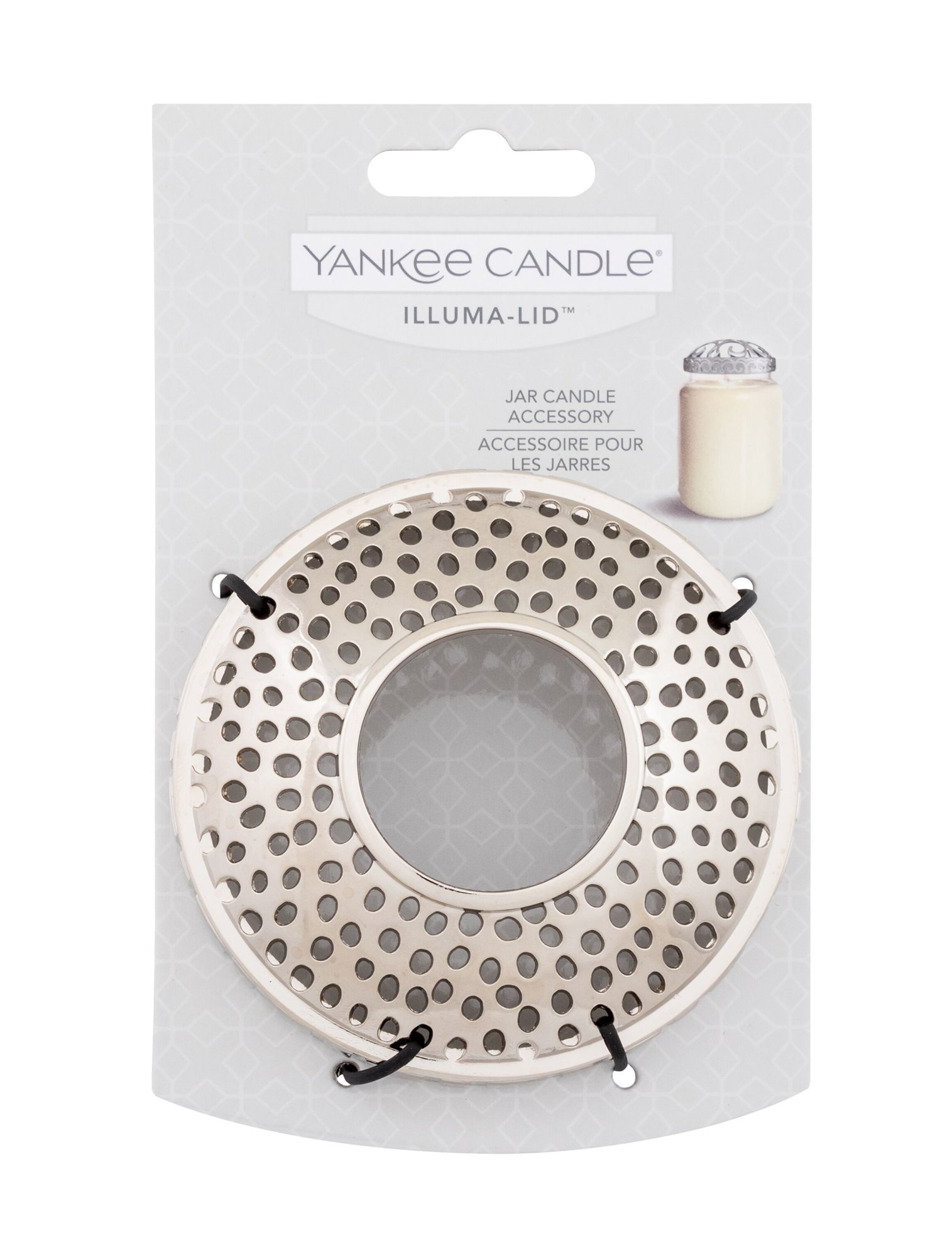 Yankee Candle Illuma-Lid Kensington Silver 1vnt Kvepalai Unisex Scented Candle