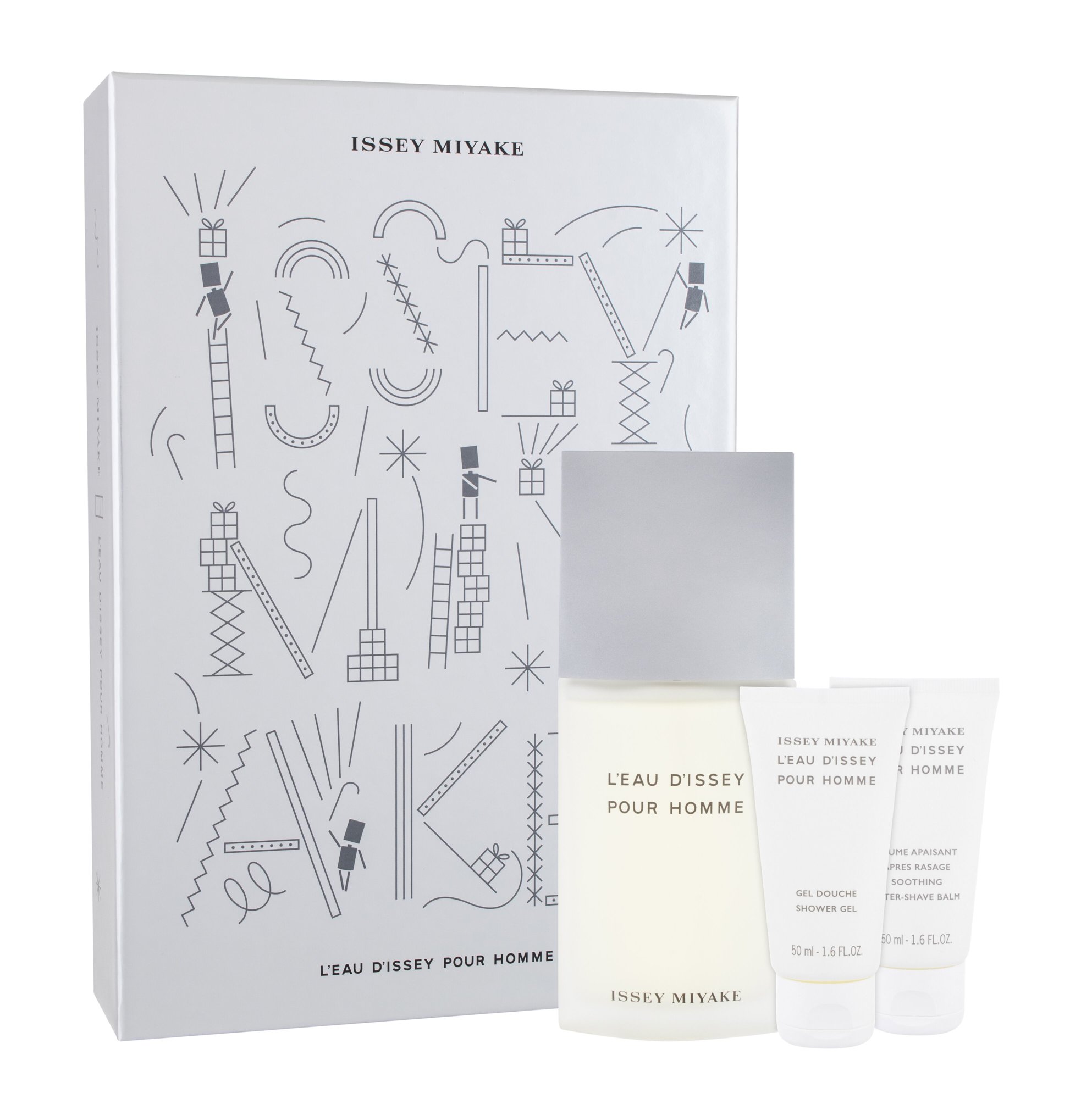 Issey Miyake L´Eau D´Issey Pour Homme 125ml Edt 125 ml + Shower Gel 50 ml + Aftershave Balm 50 ml Kvepalai Vyrams EDT Rinkinys