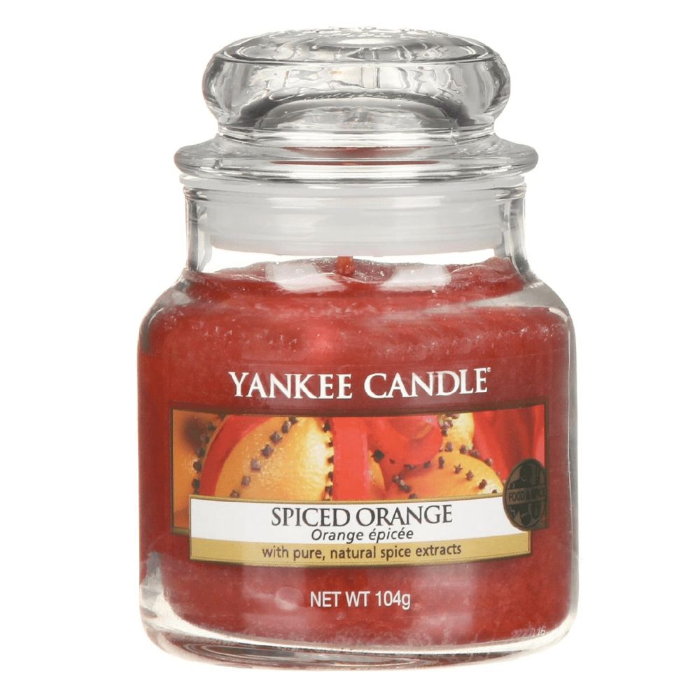 Yankee Candle  ORIGINAL JAR SPICED ORANGE 104g kvepianti žvakė Small