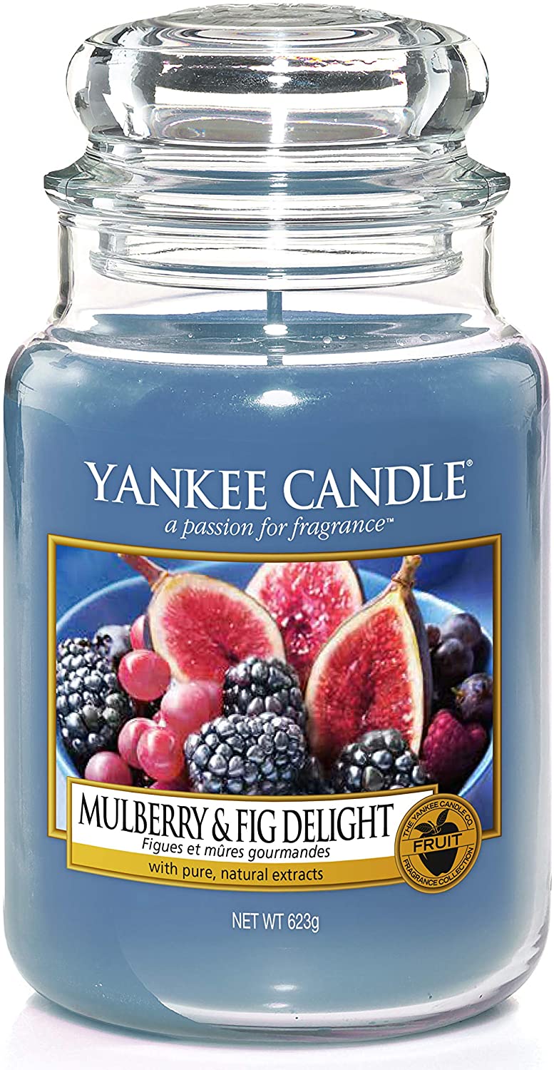 Yankee Candle  ORIGINAL JAR MULBERRY &  FIG DELIGHT 623g kvepianti žvakė Large
