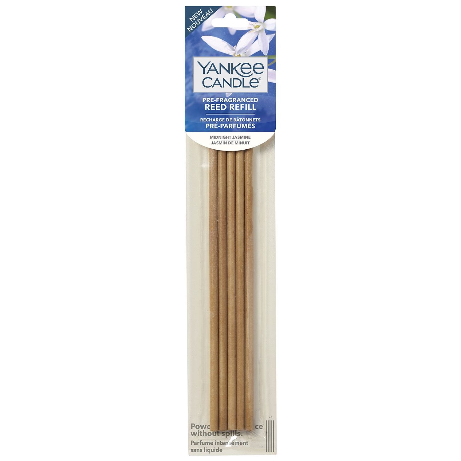 Yankee Candle  PRE FRAGRANCED REED REFILL MIDNIGHT JASMINE 54g kvepianti žvakė