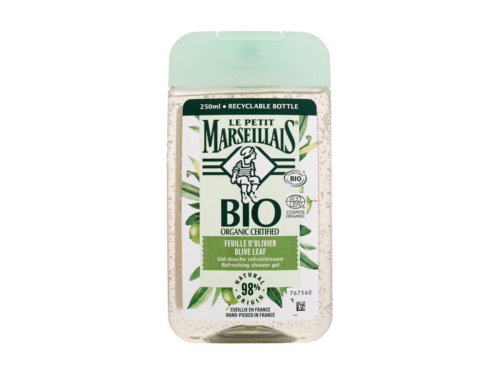Le Petit Marseillais Bio Organic Certified Olive Leaf Refreshing Shower Gel 250ml dušo želė