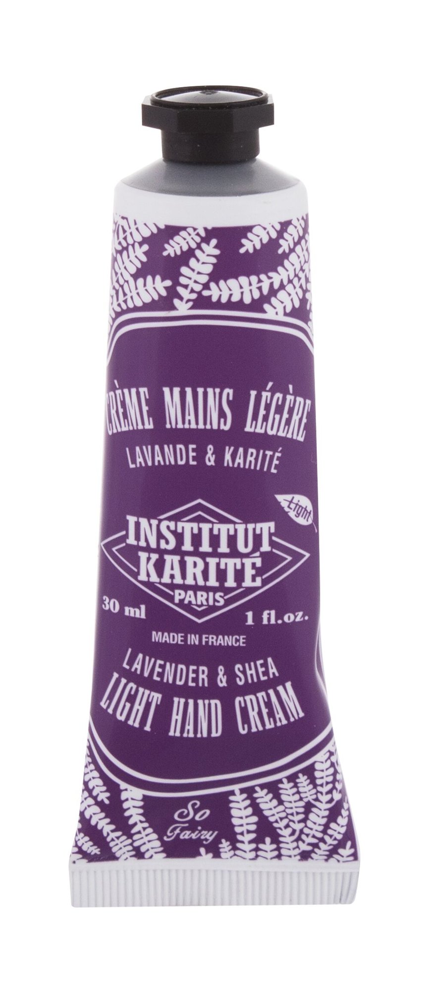 Institut Karite Light Hand Cream Lavender & Shea 30ml rankų kremas