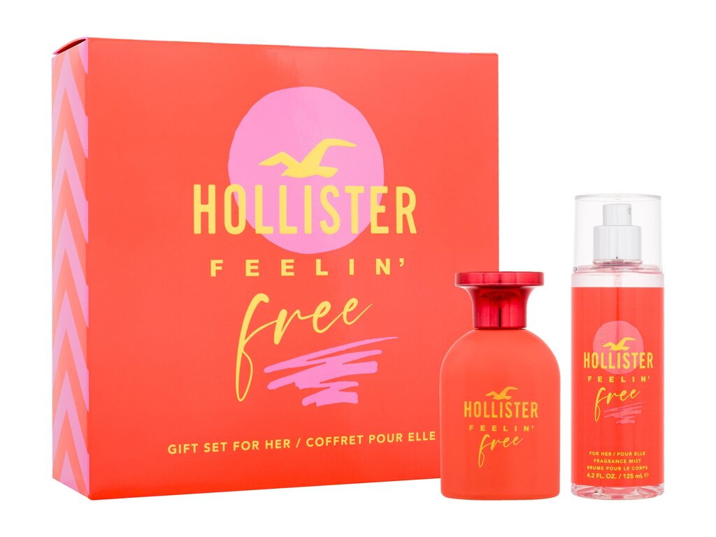 Hollister Feelin' Free 50ml Edp 50 ml + Body Mist 125 ml kvepalai Moterims EDP Rinkinys