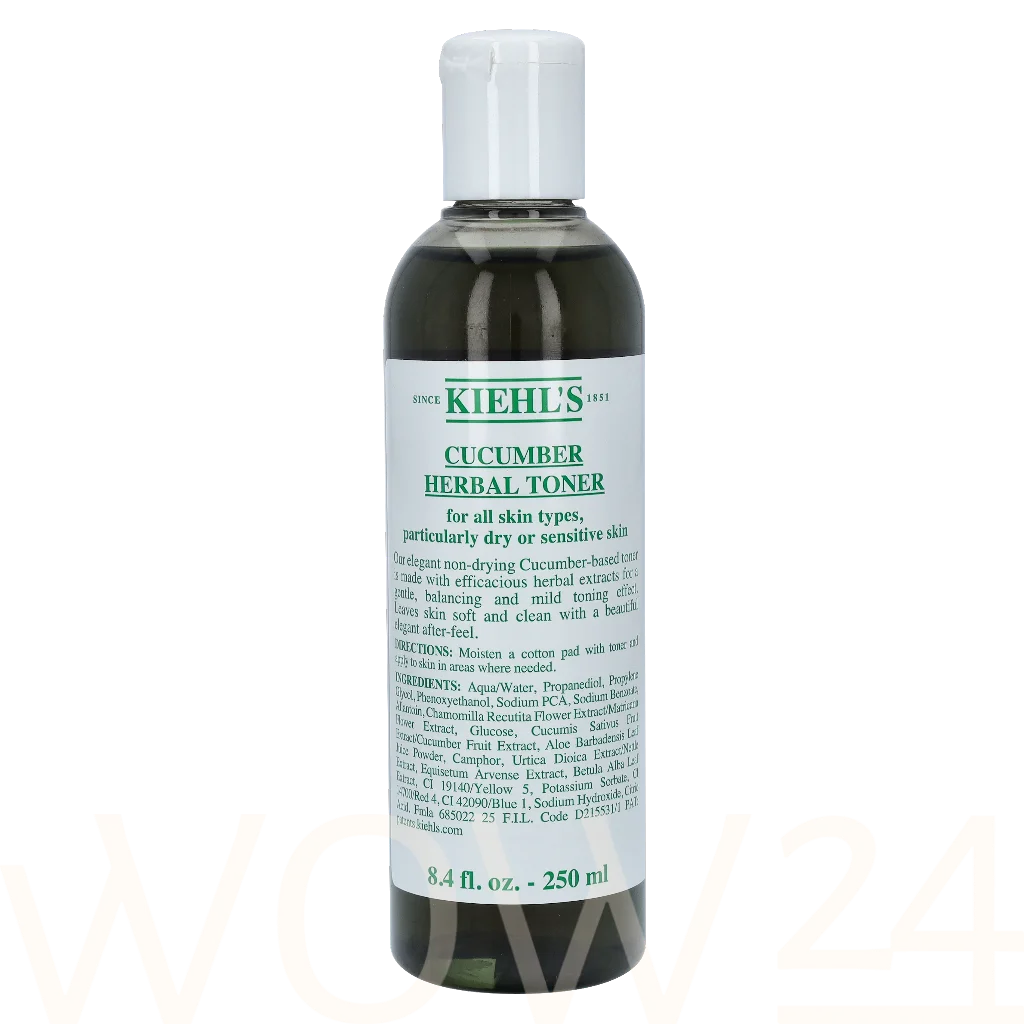 Kiehl's Kiehl's Cucumber Herbal Alcohol Free Toner 250 ml veido emulsija