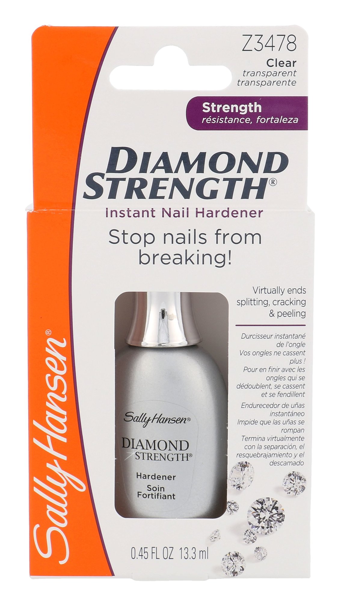 Sally Hansen Diamond Strength Instant Nail Hardener 13,3ml nagų priežiūrai