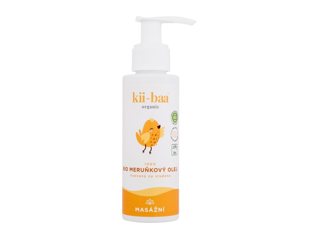 Kii-Baa Organic Baby Bio Apricot Oil 100ml kūno aliejus