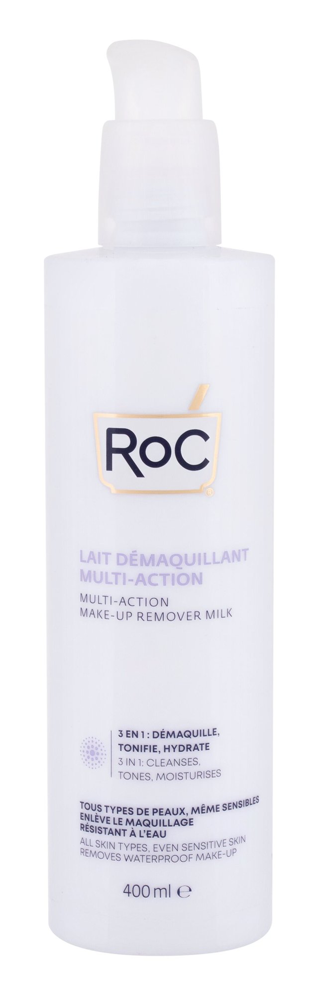 RoC Multi-Action Make-Up Remover Milk 3-In-1 400ml veido valiklis