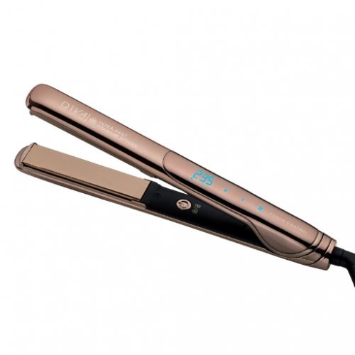 Diva Pro Styling Ultra Fast Gold Titanium Styler Tiesintuvas su titano plok&scaron;tėmis 1 vnt. plaukų formavimo prietaisas