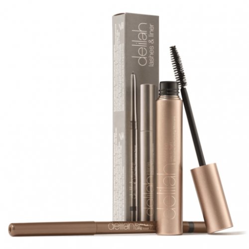 Delilah Lashes & Liner Collection Blakstienų tu&scaron;o ir akių pie&scaron;tuko rinkinys Rinkinys