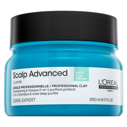 L&acute;Or&eacute;al Professionnel Scalp Advanced Anti-Oiliness Professional Clay 2-in-1 Shampoo & Mask Deep Purifier 250 ml 250