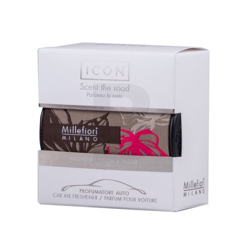 Millefiori Milano Icon Car Air Freshener Magnolia Blossom & Wood Textil Floral namų kvapas