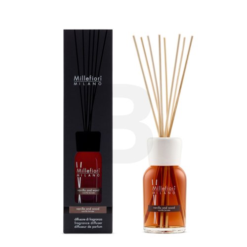 Millefiori Milano Fragrance Diffuser Vanilla and Wood 250 ml 250 namų kvapas