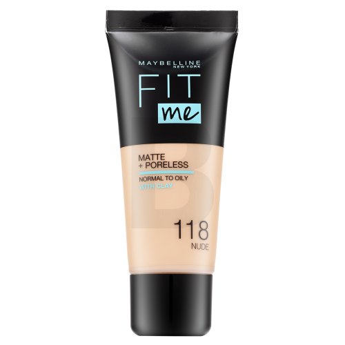 Maybelline Fit Me! Foundation Matte + Poreless 118 Nude 30 ml 30