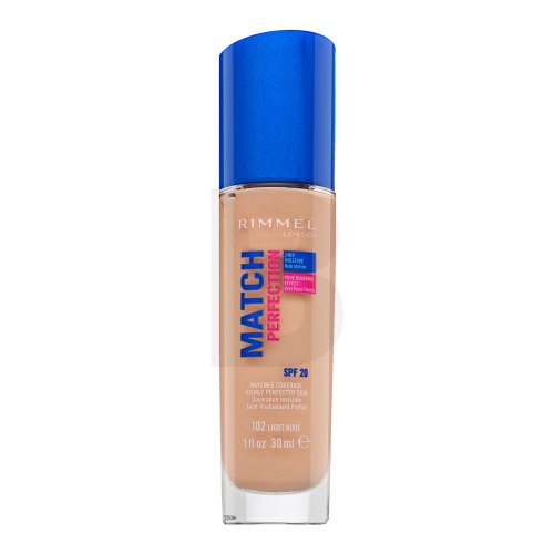 Rimmel London Match Perfection 24HR SPF20 Foundation 102 Light Nude 30 ml 30