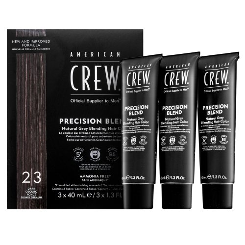 American Crew Precision Blend Natural Gray Coverage Dark 3 x 40 ml 3040