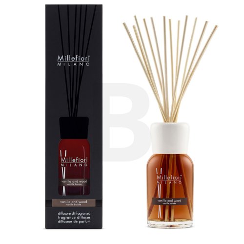 Millefiori Milano Fragrance Diffuser Vanilla and Wood 500 ml 500 namų kvapas