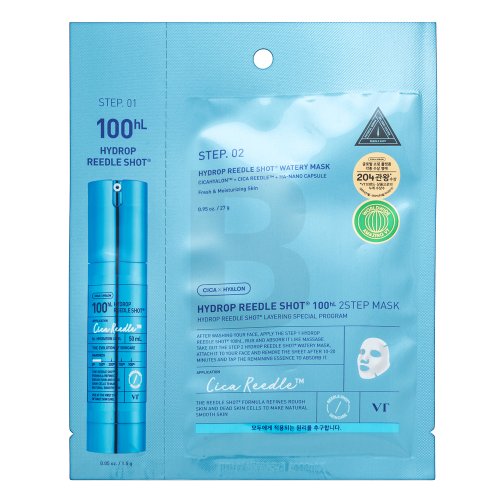 VT Cosmetics Hydrop Reedle Shot 100ʰˡ 2 Step Mask 38 g 38