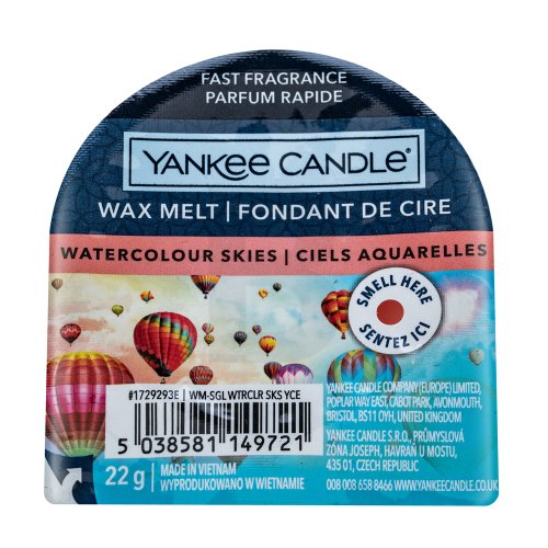 Yankee Candle Watercolour Skies 22 g 22 namų kvapas