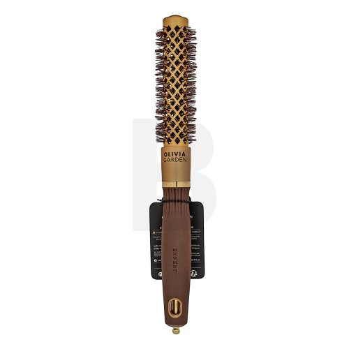 Olivia Garden Expert Blowout Shine Round Brush Wavy Bristles Gold & Brown 20 mm