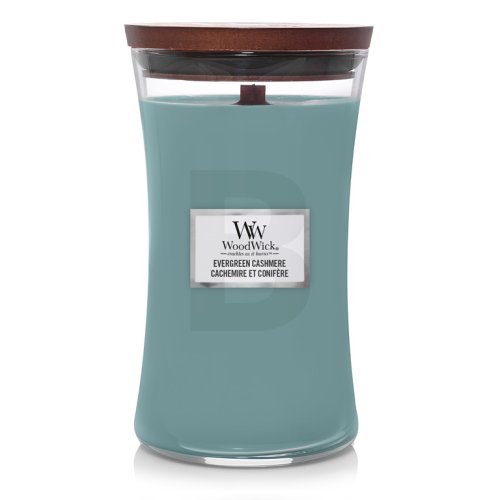 Woodwick Evergreen Cashmere 609,5 g 610 namų kvapas