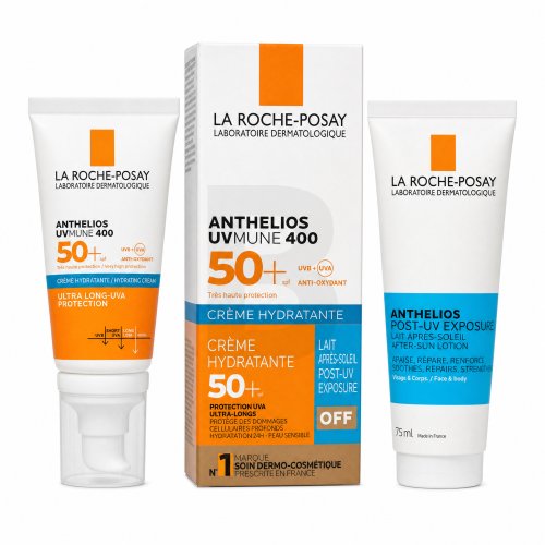 La Roche-Posay ANTHELIOS UVMUNE 400 Hydrating Cream SPF 50 + After-Sun Milk 50 ml + 75 ml 125