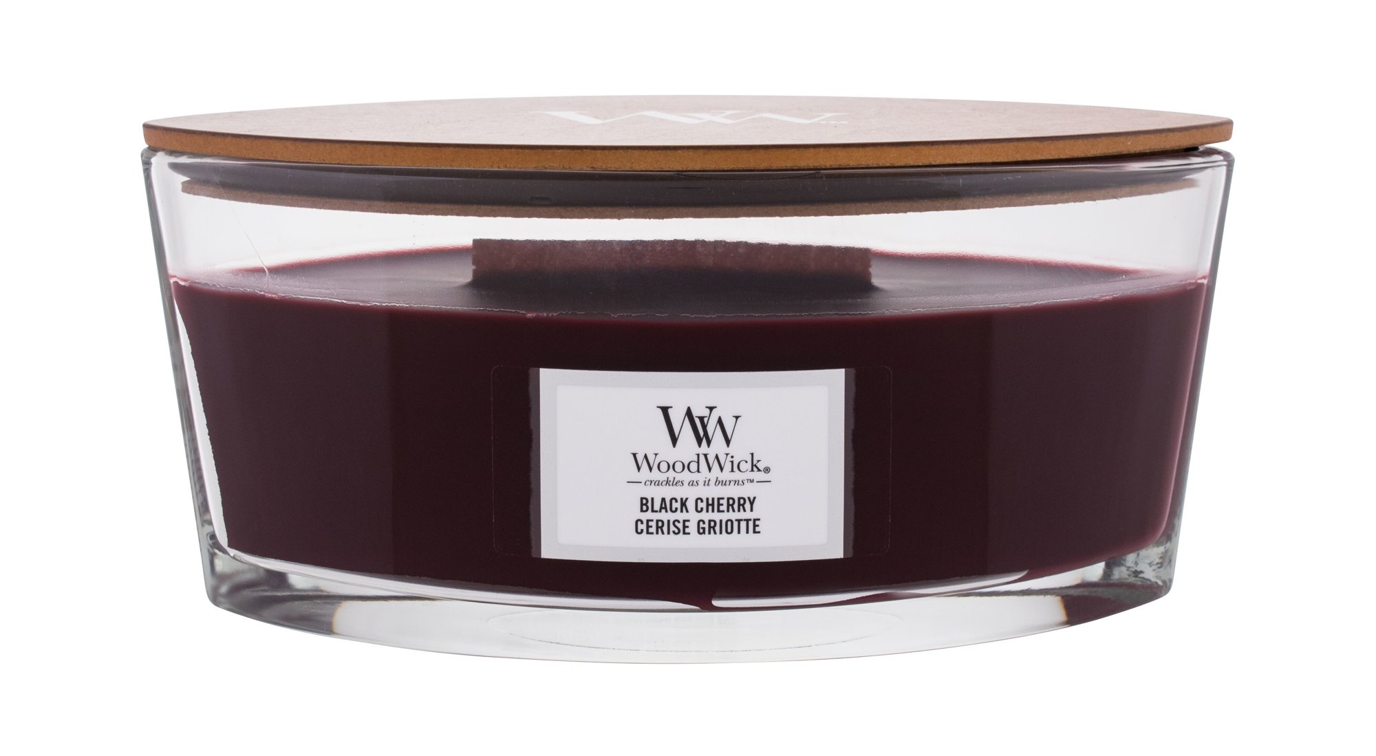 WoodWick Black Cherry 453,6g kvepianti žvakė