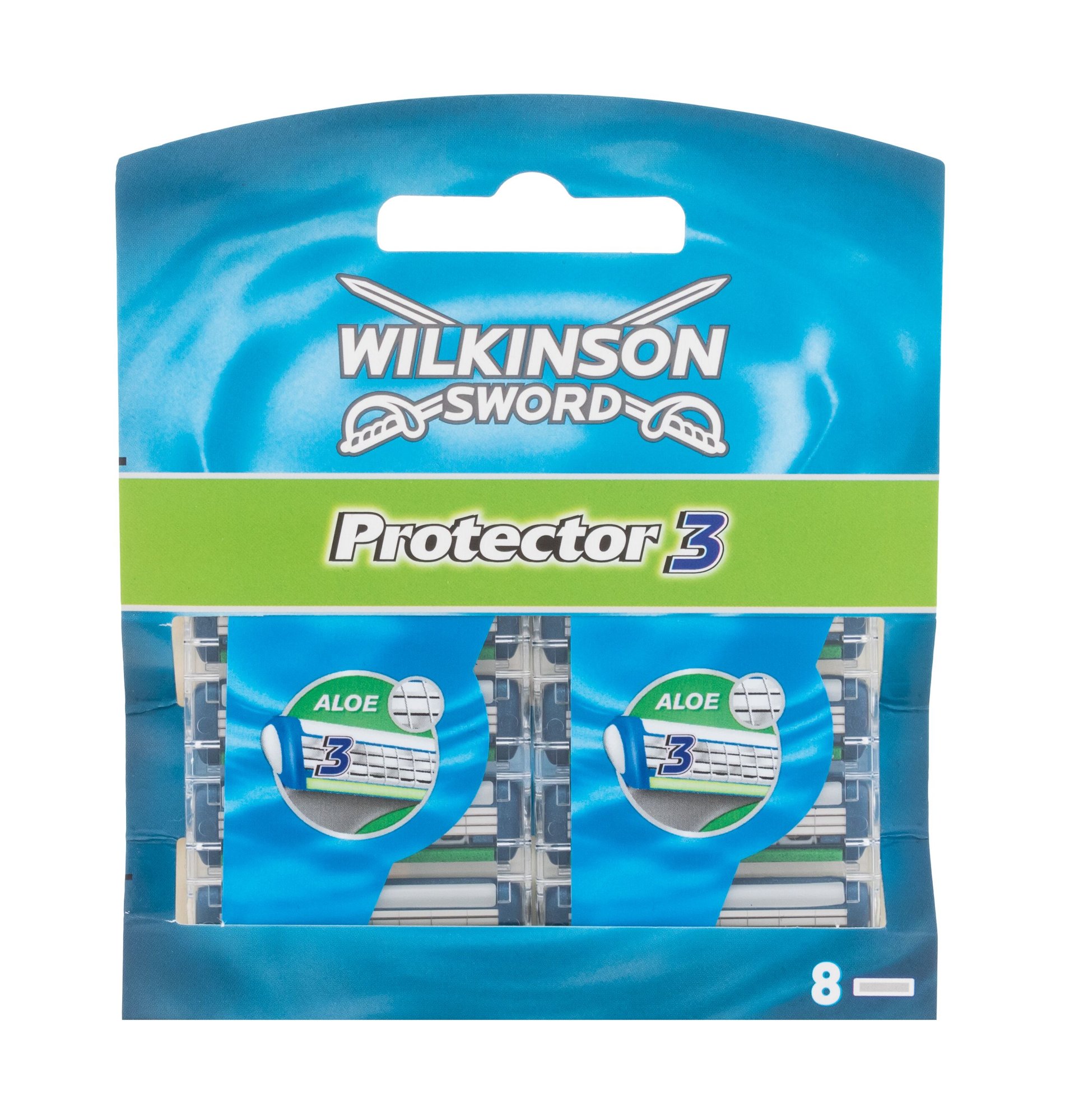 Wilkinson Sword Protector 3 8vnt skustuvo galvutė