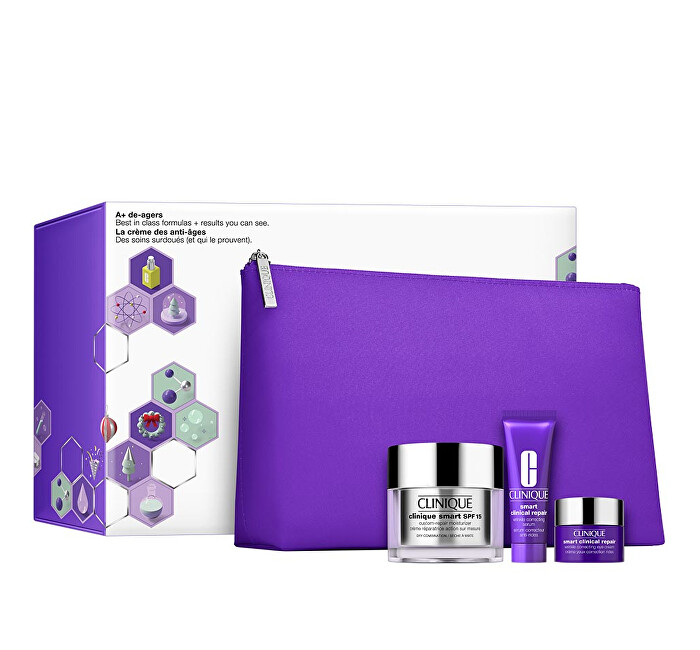 Clinique Gift set of moisturizing care for mature skin Smart Moisturizer vietinės priežiūros priemonė