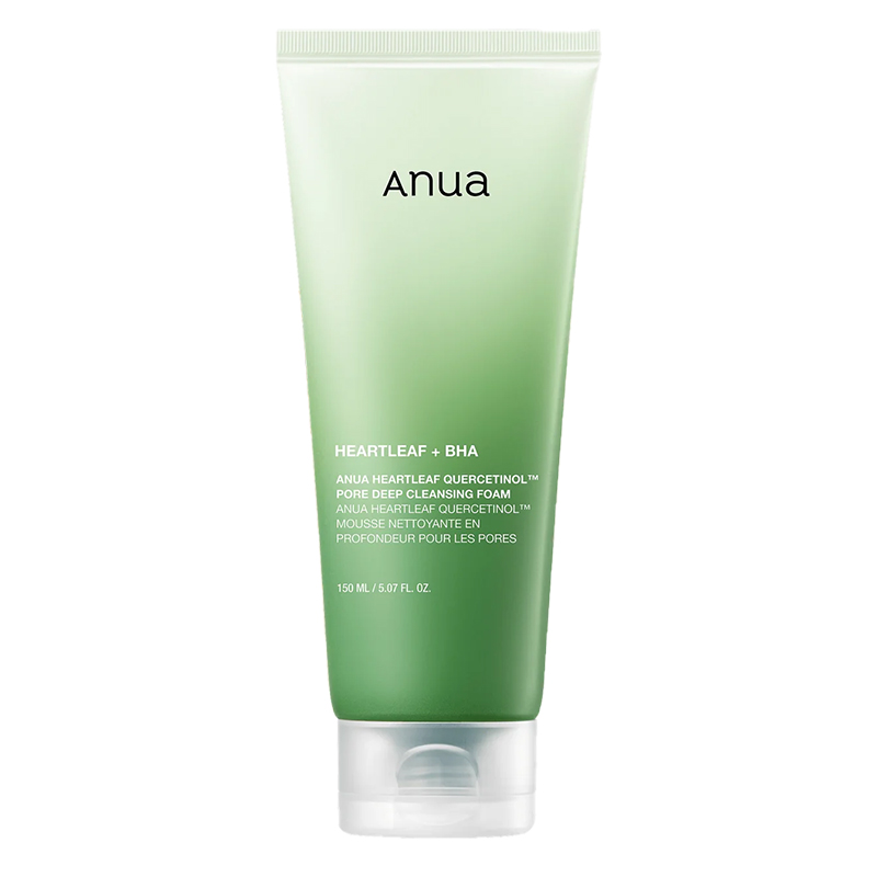 Anua ANUA Heartleaf Quercetinol Pore Deep Cleansing Foam with quercetinol and heartleaf oak leaves, 150 ml Unisex