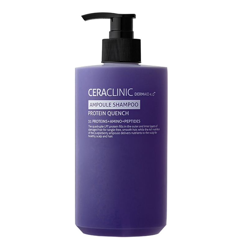 Ceraclinic CERACLINIC DERMAID 4.0 Ampoule Shampoo Protein Quench, 500 ml plaukų kaukė/balzamas