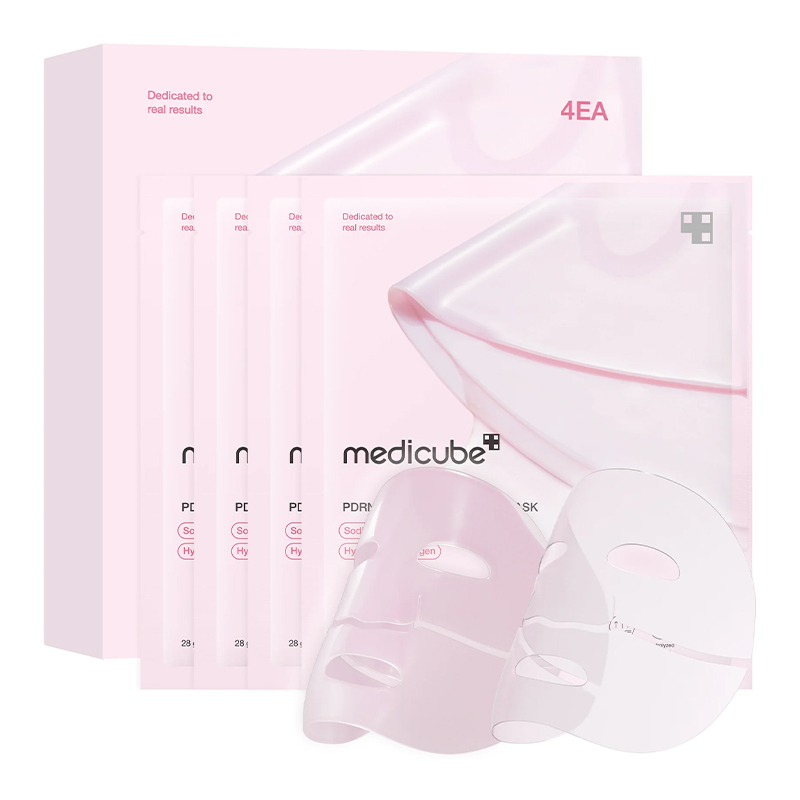 Medicube MEDICUBE PDRN Pink Collagen Gel Mask 4 pc Veido kaukė