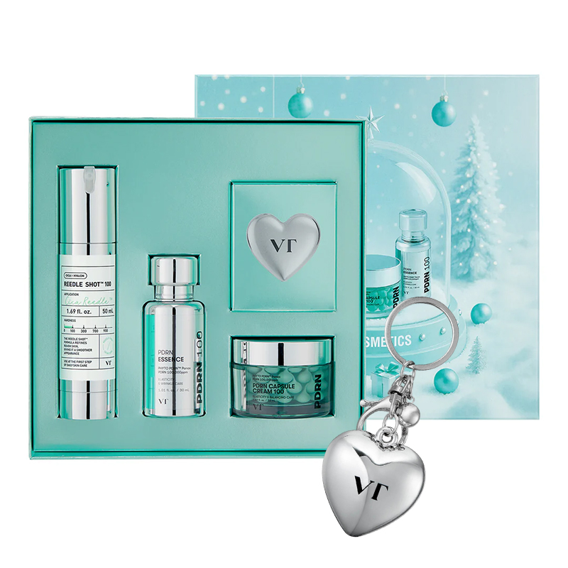 VT Cosmetics VT COSMETICS VT Shining Holiday Edition (Reedle Shot 100 50 ml / PDRN Essence 100 30 ml / PDRN Capsule Cream 100 50 ml) Unisex
