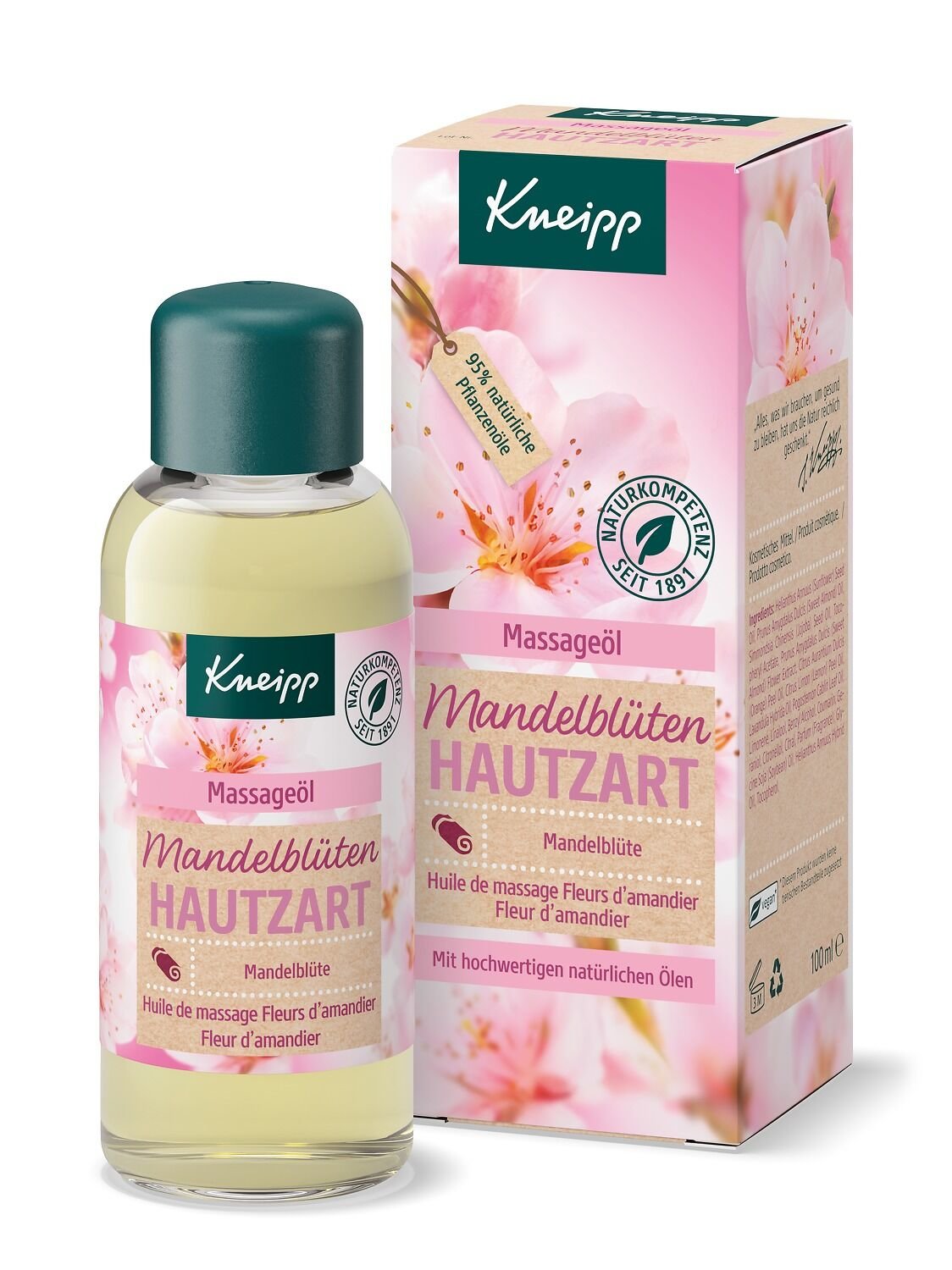 Kneipp Soft Skin Massage Oil 100ml priemonė masažui