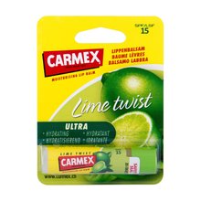 Carmex Lime Twist Lip Balm SPF 15 - Protective lip balm with lime flavor 4.25 g Moterims