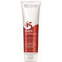 Revlon Professional 45 days total Color Care Shampoo & Conditioner Brave Reds - shampoo and conditioner for bold reds 275ml Moterims