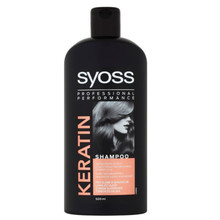 Syoss Shampoo for faint and easily crushing hair Keratin (Shampoo) 500 ml 440ml Moterims