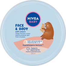 Nivea Baby Face & Body Soft Cream 200ml Moterims