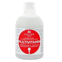 Kallos Multivitamin Shampoo with Ginseng Extract and Avocado Oil 1000ml Moterims