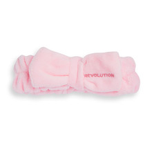 Revolution Skincare Pretty Pink Bow Headband - Cosmetic headband Moterims