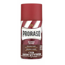 PRORASO Sandalwood Shaving Foam - Nourishing shaving foam with sandalwood 300ml savaiminio įdegio kremas