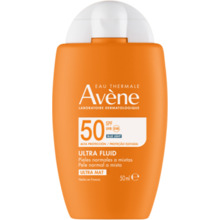Avene Ultra Fluid Invisible SPF50 50ml savaiminio įdegio kremas