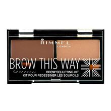 Rimmel Brow This Way Sculpting Kit - Set for the perfect eyebrow 2.4 grams Moterims