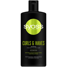 Syoss Curls & Waves Shampoo - Shampoo for curly and wavy hair 440ml Moterims
